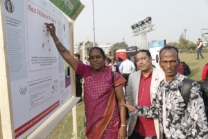 Community leaders at the exhibition