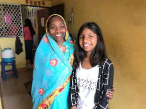 Maya and her daughter visiting our Centre