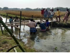 Bridge between Tilbhog and Beheratuli villages