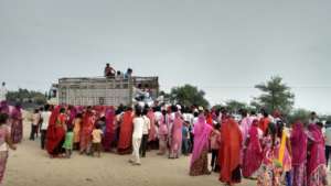 Relief Material reached the area