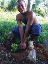 Malagasy masters student enjoys the nursery
