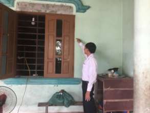 The That family home was damaged by floods