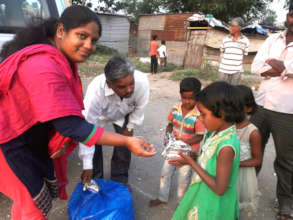 Distribution of Evening Meal at locations