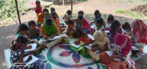 Students studying at their locations