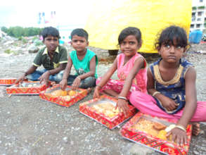 Distribution of Diwali Sweets
