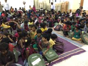 Distribution of School Bags