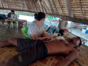 Fibroscan in use