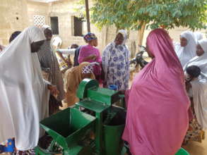 Training on the use of the machines