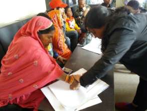 Boy being formally reunited with his family