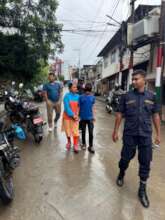 Rescue in progress - always with the police