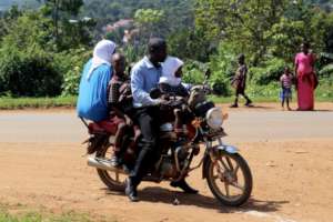 Family on a Bodaboda