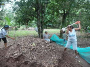 Preparing soil for seedlings