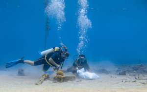 Underwater clean up
