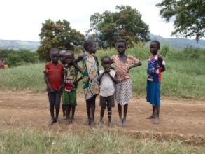 Children greet RMF's team in Jonglei State