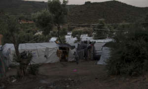 It is starting to get cold in camps in Greece