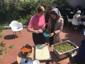 Serving a delicious lunch