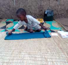 Beginning of class: tidily rolling our our mat