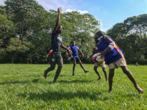 Boys at Tag Rugby