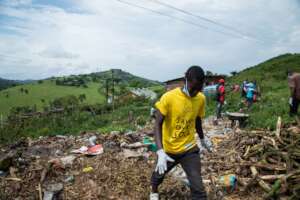 Clovis, Year 7, helping to lead the clean up