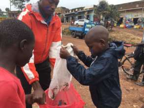 local market - rubbish collection