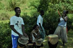 Music Dance Drama Workshop - Wanjiru on right