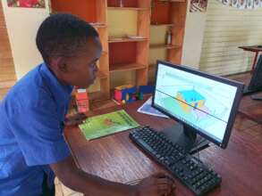 Gian designing a house during maths class