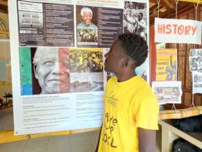 Y8 classroom history display