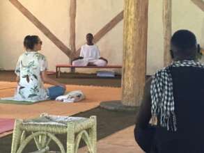 Yoga programmes at SgS with students as demos