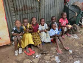 Kenyan children from poor background