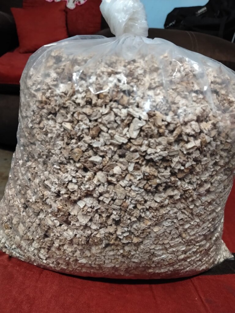 Dried Taro Root Ready for Grinding