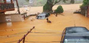 torrential flooding