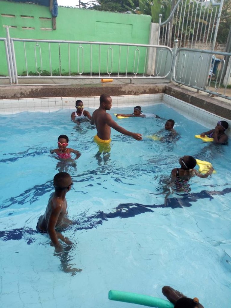 First swimming lesson