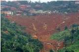 mud slided area