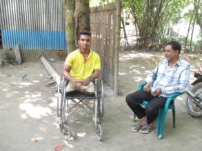 Akash is Physical Handicapped with Wheel Chair
