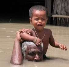 Parents taking safe Place to his Child
