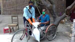 Relief support in to Wheel Chair user for survive