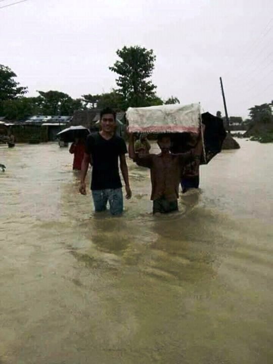 Recovery support to flood victims in Nepal