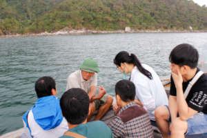 Green River interviews a fisherman