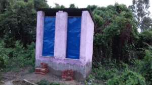 Toilet- under construction in  process