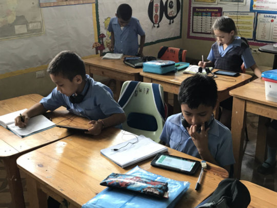 Using tablets in a classroom