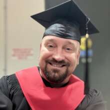 Mike at his recent college graduation