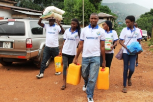 AID-SL Distribution of food items to flood victims