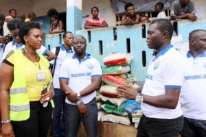 AID-SL Distribution of food items to flood victims