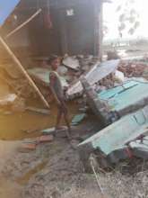The homes distroyed by the flood