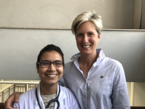 Dr Meena with our founder Dr Kate Yarrow