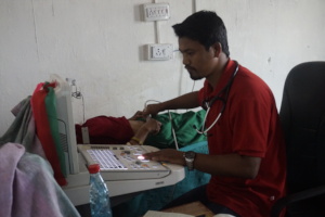 Nahakul scans a pregnant lady