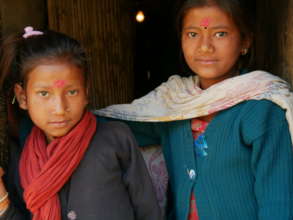 Remote village sisters