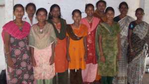 A group of training beneficiaries of the programme