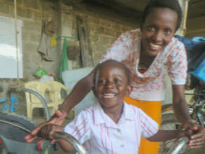 Refugee mother and child