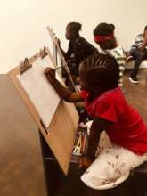 Sketching at the Denver Art Museum